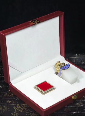 阿富汗白玉金镶玉貔貅玉石印章