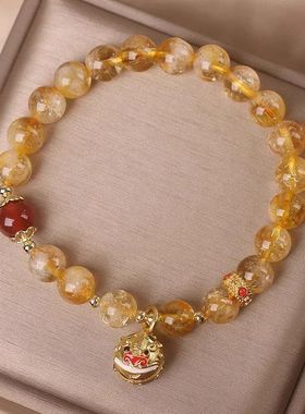 暴富吞金兽手串女本命年文玩招财