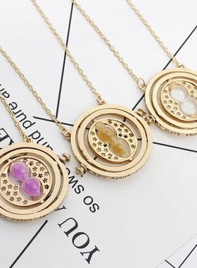 欧美电影饰品哈利波特时光时间转换器挂坠个性合金沙漏项链批发配