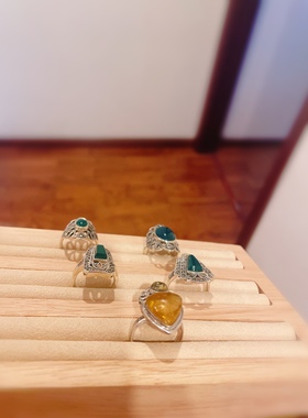 孤品系列玛瑙戒指个性925纯银