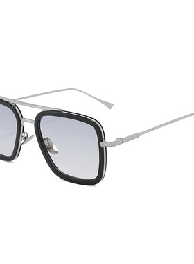 钢铁侠太阳眼镜蜘蛛侠唐尼同款太阳镜男潮蓝色紫色墨镜女伊迪斯