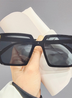 大框太阳镜男气质方形女大脸显脸小街拍墨镜潮ins网红风太阳眼镜
