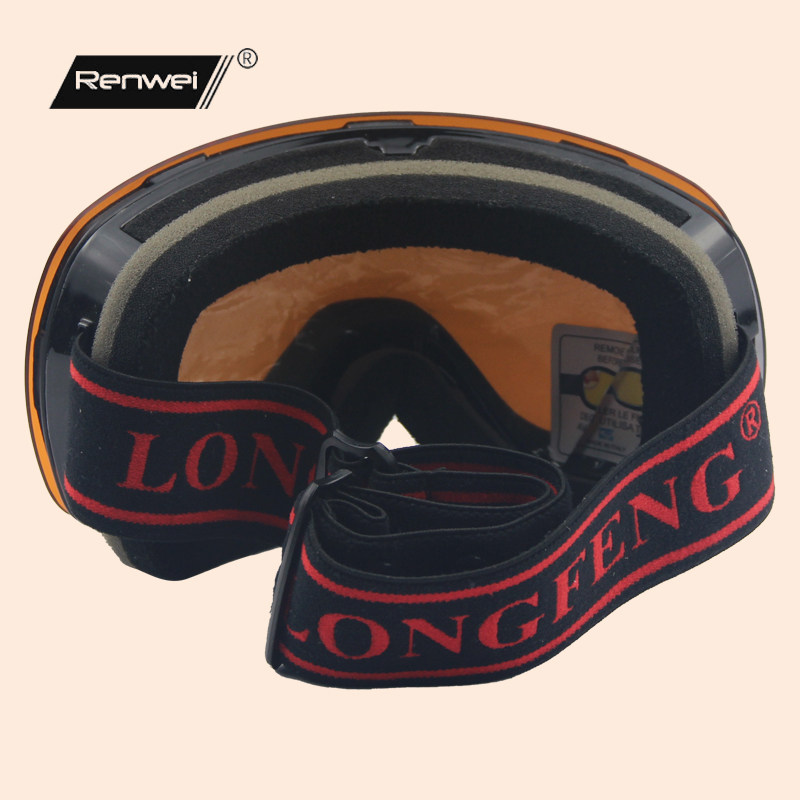 滑雪男女双层防雾无边框大滑雪镜 仁威滑雪镜