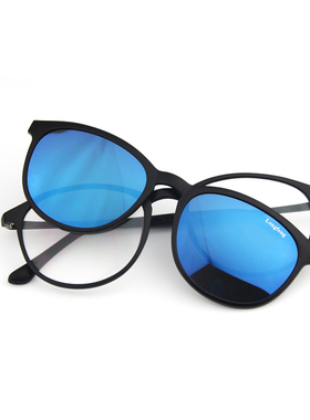 近视墨镜男磁吸套镜夹片式二合一偏光太阳镜开车钓鱼可拆卸眼镜女