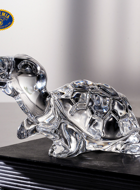 BOHEMIA水晶玻璃小乌龟小狗摆件