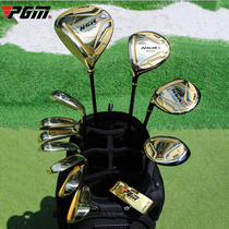 The man left a full set of 12 golf clubs mens left hand 12 golf clubs