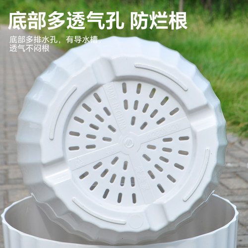 大口径花盆轻奢高级感花盆家用大号室内客厅简约塑料盆栽盆天堂鸟 - 图0