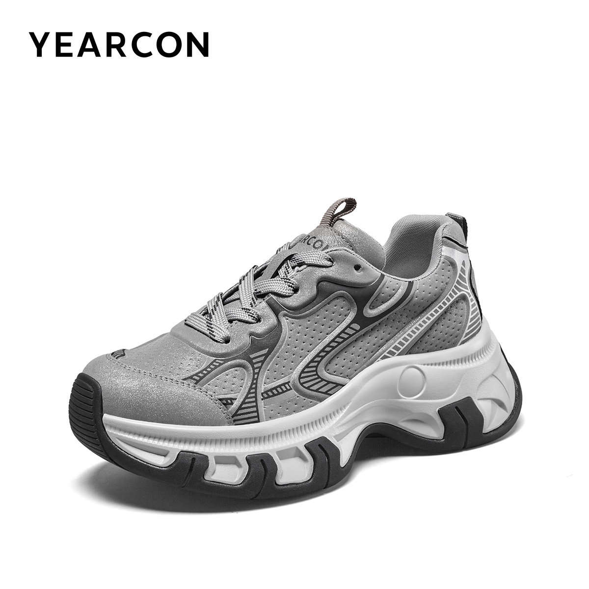 意尔康女鞋2025新款老爹鞋运动休闲厚底百搭时尚潮酷女士单鞋,淘宝优惠券,粉丝福利购,淘宝优惠卷