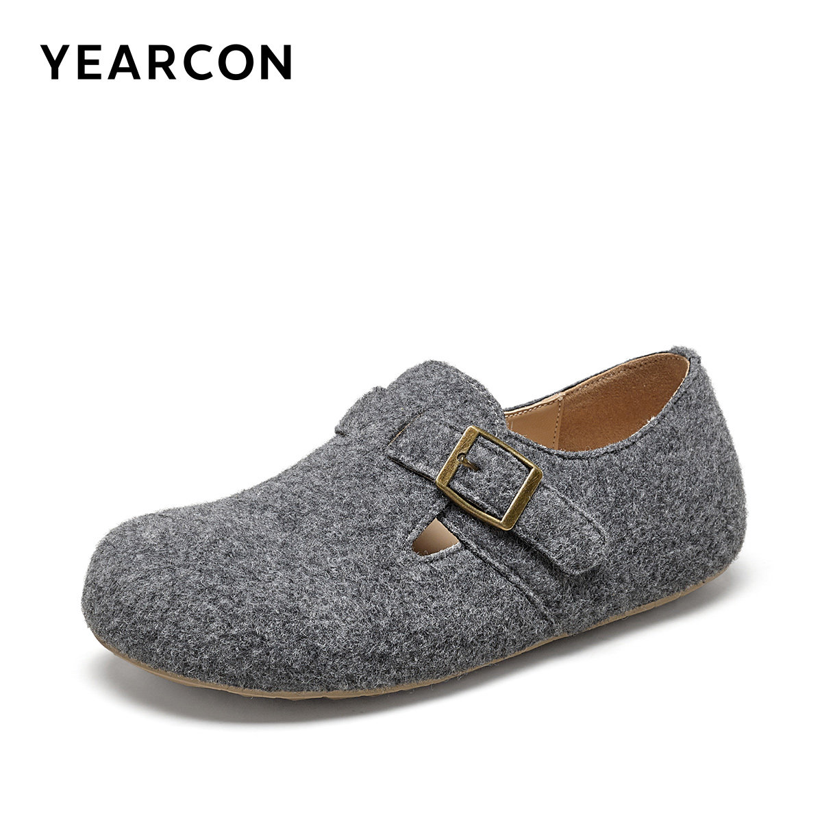 意尔康女鞋2025新款女士法式复古单鞋平底休闲全包勃肯鞋内增高,淘宝优惠券,粉丝福利购,淘宝优惠卷