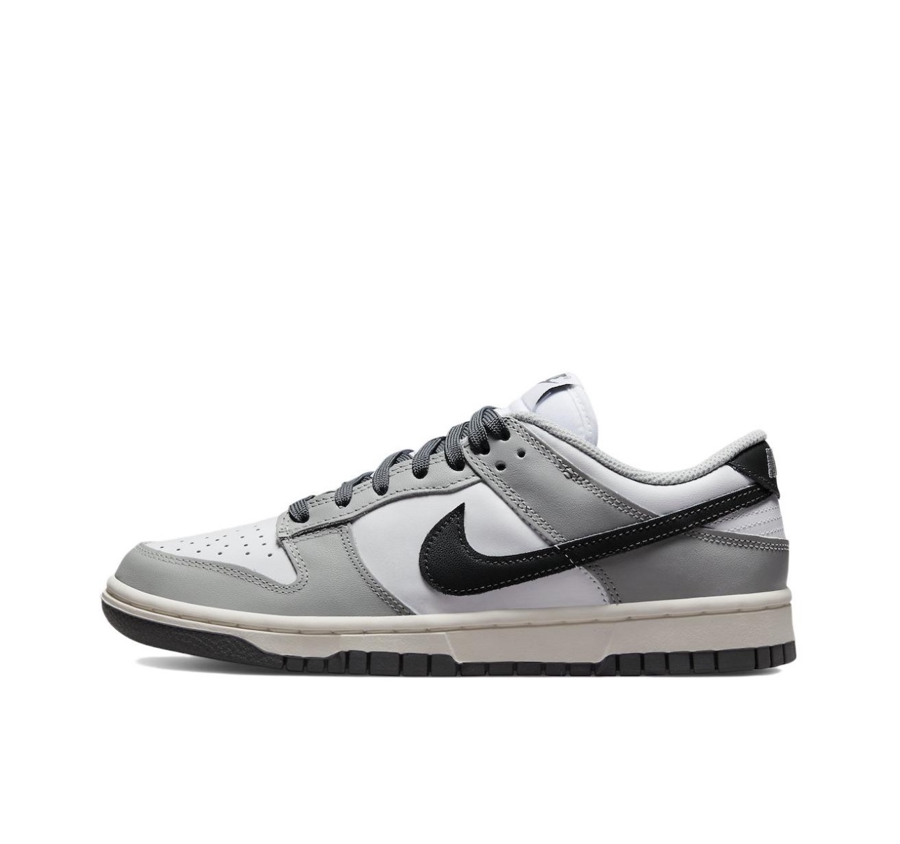 Nike/耐克Dunk Low 白灰 女子 低帮复古休闲板鞋DD1503-117 - 图2