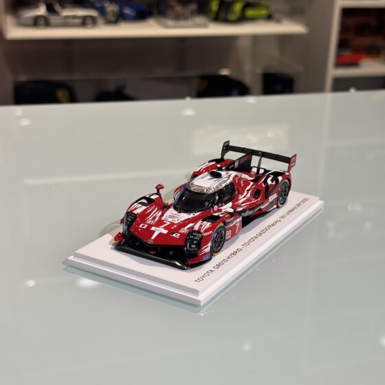 In stock 1 43 SPARK Toyota GR010 hybrid car #7 #8 2025 Le Mans 24h endurance car model