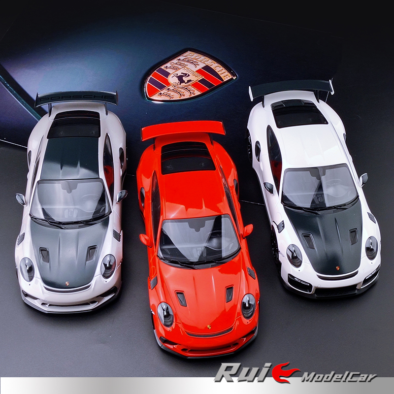 1:18迷你切保时捷PORSCHE 911 GT2RS/GT3RS 2019合金仿真汽车模型-图1