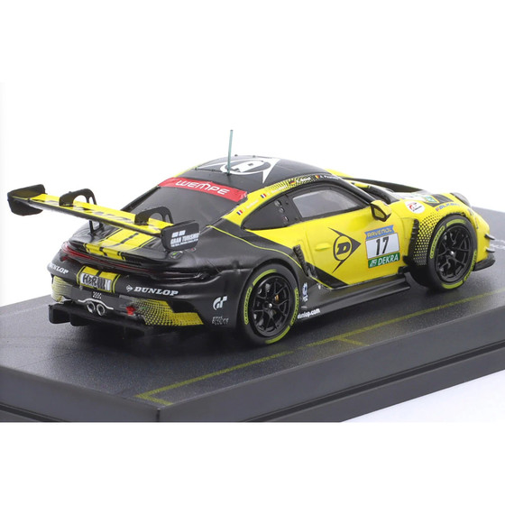 1 64 IXO Porsche 911 GT3 R 2026 Nürburgring 24H Endurance Race #44 #17 car model