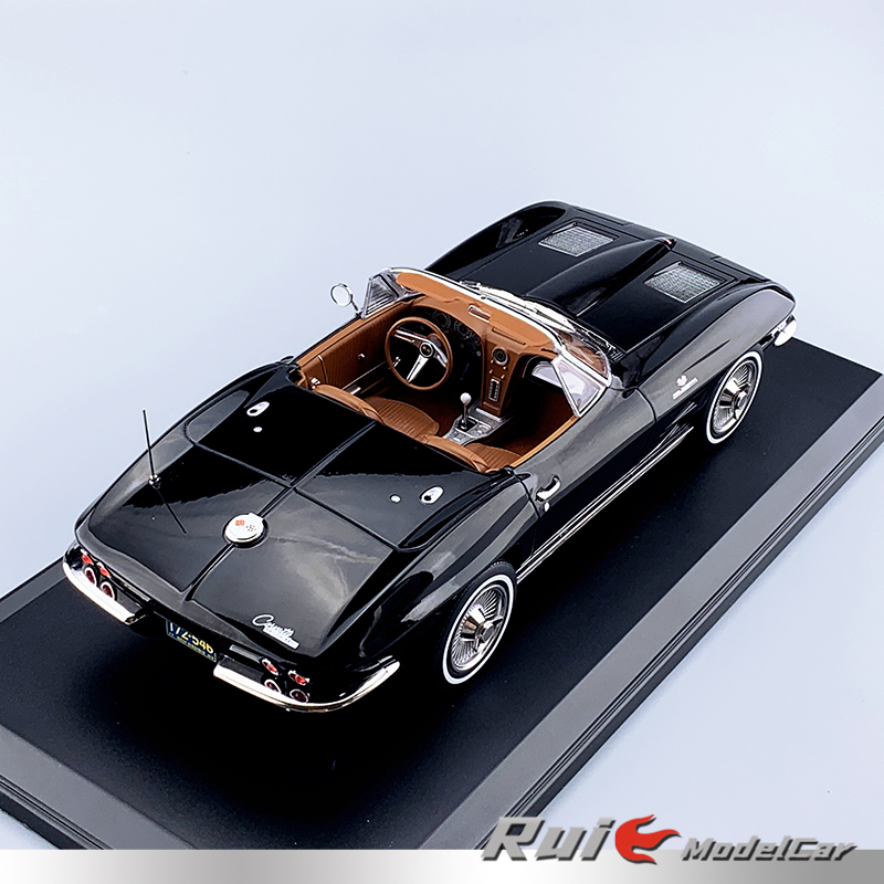 1:18诺威尔雪佛兰克尔维特Corvette StingRay 1963敞篷汽车模型 - 图1