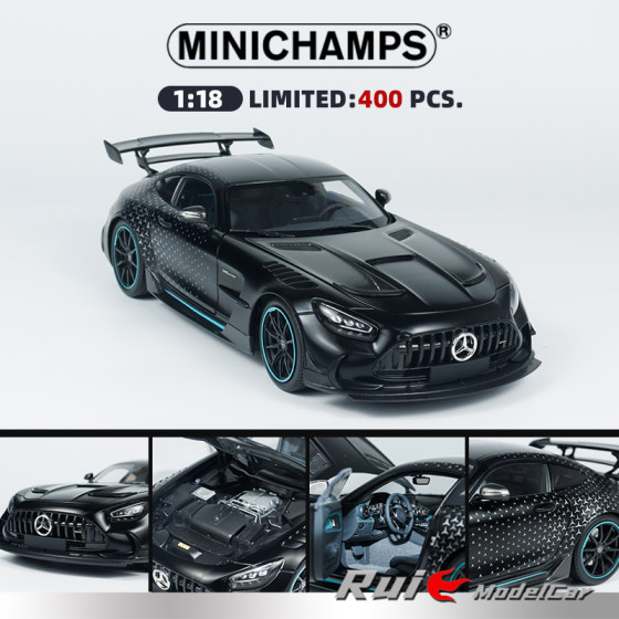 Spot 1 18 Mini Cut Mercedes AMG GT Black Series 2021 Limited Car Model Collection