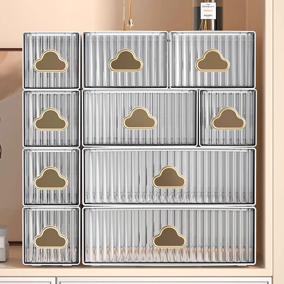 Desktop storage box drawer type office