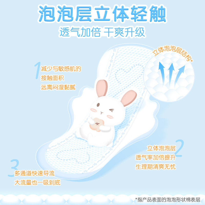 小妮医护级天然纯棉日夜周期卫生巾 小妮家居卫生巾