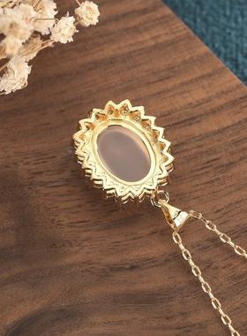 经典戴妃款设计名媛风满钻项饰镶嵌白玉时尚百搭轻奢项链