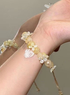 金桂飘香~中秋限定 桂兔望月串珠手链女2024新中式小众学生党