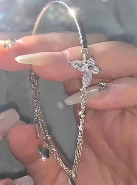 韩版气质蝴蝶链条手链女生夏ins小众百搭感手饰网红闺蜜手镯