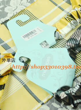 欧美风杂志款黄色格子宽边发带