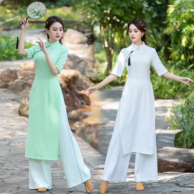 新款广场舞民族风古典舞套装练功服 哈萌民族服装/舞台装