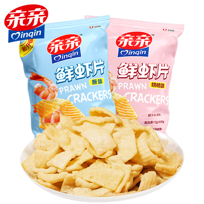 亲亲虾条鲜虾片60g零食小吃虾片