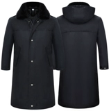 Расширенная холодная одежда для оболочки отражающая безопасность хлопковое пальто рабочее время работа с шерстяным воротником с капюшоном может быть отдельно охраняемой мужской зимой