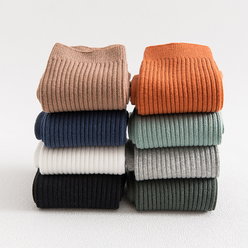 新品中筒条纹简约潮全棉纯棉男袜 zedeye短袜/打底袜/丝袜/美腿袜