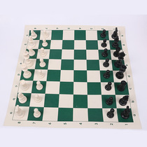 Chess Student Beginners Upscale Competition Special Folding Portable Leather Chessboard without Magnetic Puzzle Games