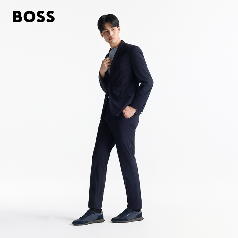 【机能通勤系列】HUGO BOSS 雨果博斯男士25年春款可水洗修身西装