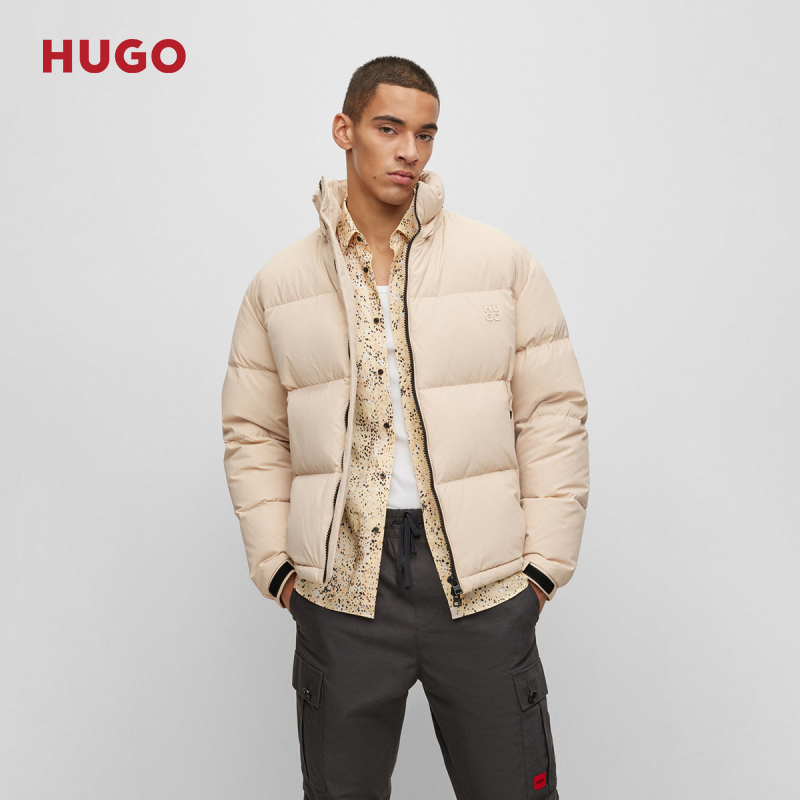 【男女同款羽绒服】HUGO BOSS秋冬可拆卸风帽情侣羽绒服