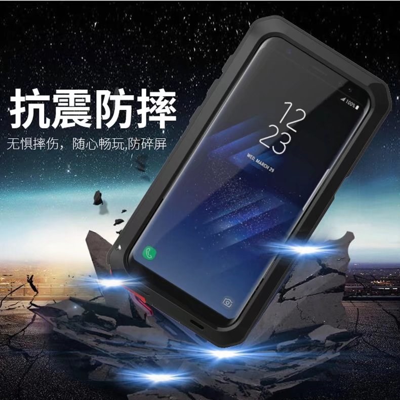 适用于三星手机壳S21保护套S22ultra三防铝合金属note20ultra防摔s23ultra全包note10+ - 图0