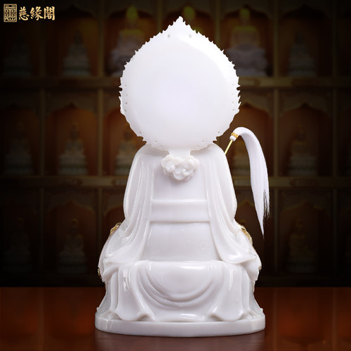 慈缘阁汉白玉三清像太上老君三清神像元始天尊佛像三清祖师爷摆件 - 图2