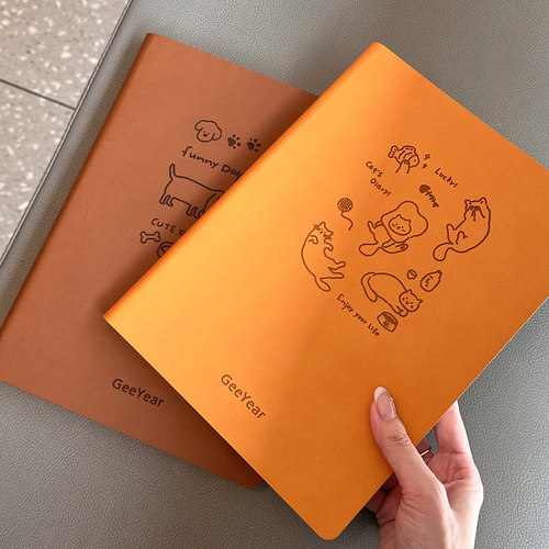 锦一文具 B5康奈尔笔记本 笔记本子厚商务工作创意课堂笔记本大号复古学生本子记事本少女简约大学生日记本女 - 图1