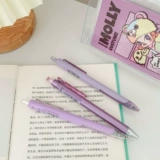Многоцветный комплект, черная высококачественная брендовая ручка-роллер для школьников, японские быстросохнущие канцтовары, 0.5мм