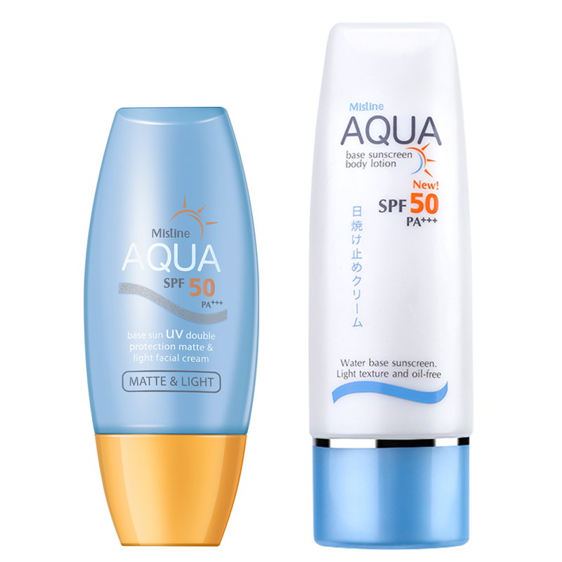 小黃帽二合一正品男 aqua 防紫外線隔離 50 防曬霜女面部 mistine 泰國 小黃帽二合一正品男 aqua 防紫外線隔離 50 防曬霜女面部 mistine 泰國