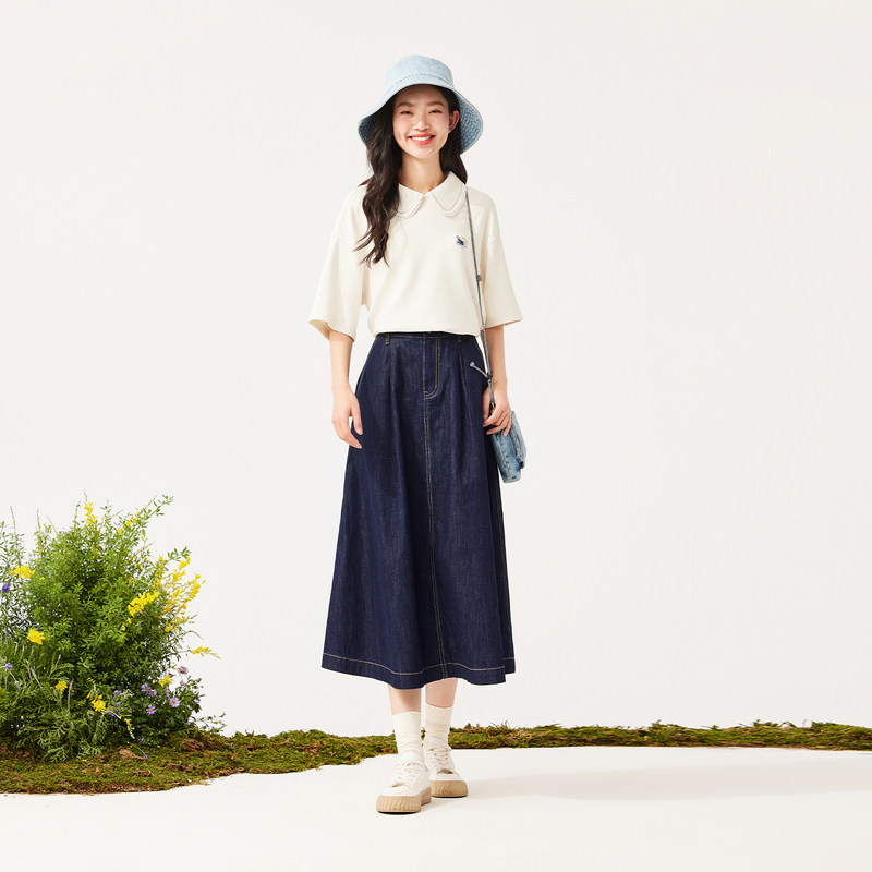  飞鸟和新酒半身裙