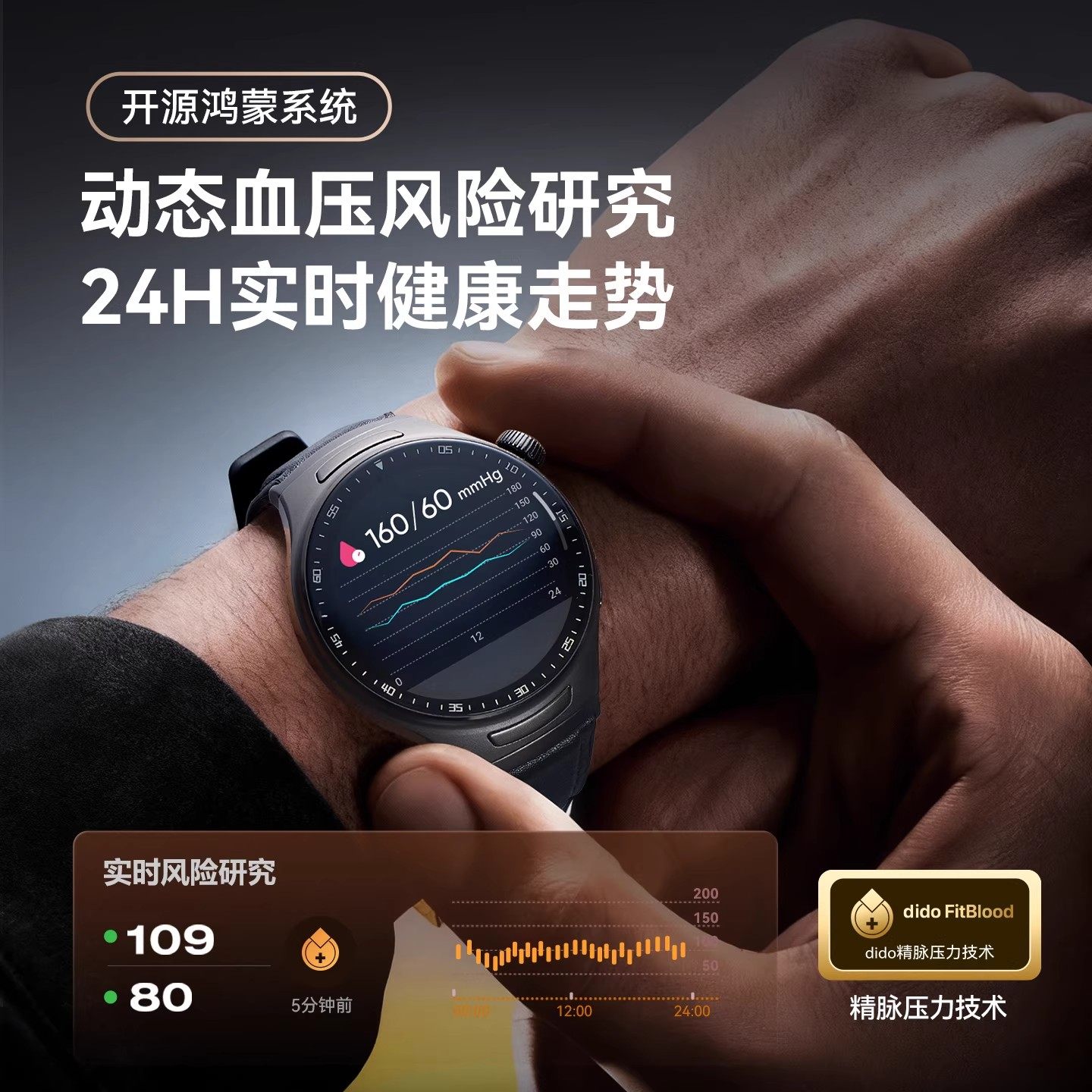 dido【开源鸿蒙】GT7血糖血压血脂尿酸健康手表心率睡眠智能手环,淘宝优惠券,粉丝福利购,淘宝优惠卷