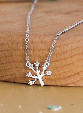 锆石短款甜美风学生礼物锁骨链