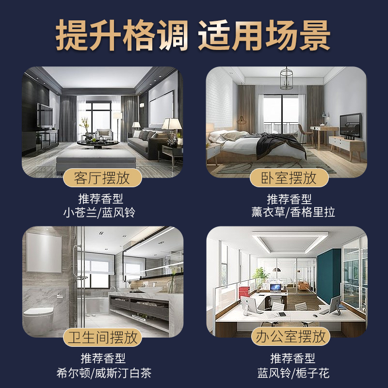 無火香薰精油梔子花持久留香氛清新劑酒店房間臥室內擺件廁所除臭_討好自己旗艦店_洗護清潔劑/衛生巾/紙/香薰