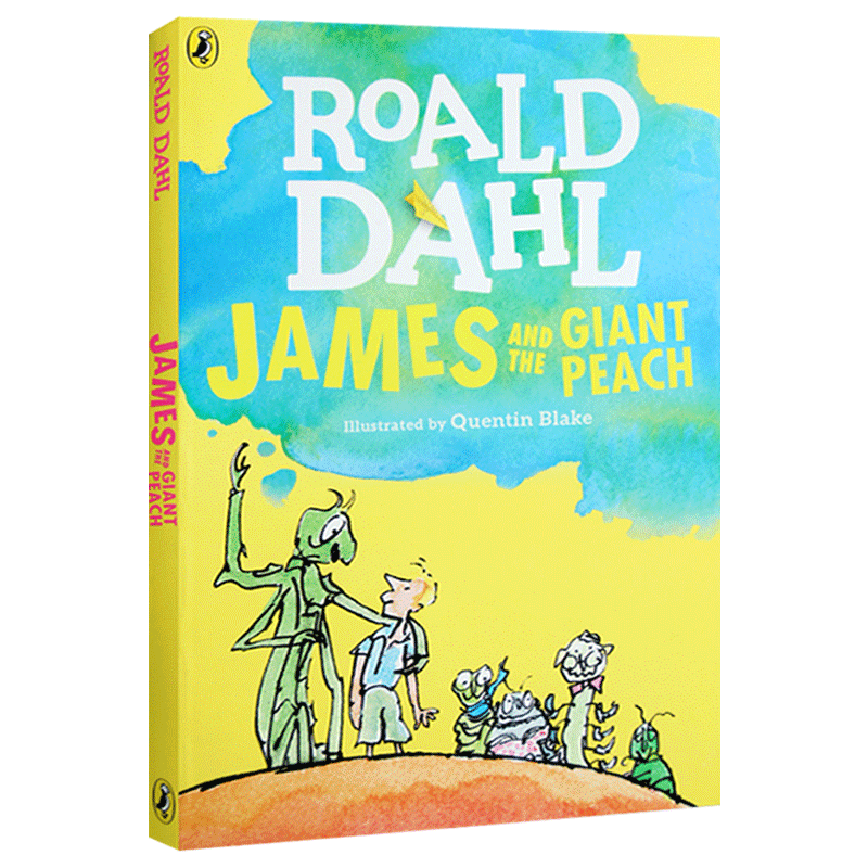 华研原版 罗尔德达尔 詹姆斯与大仙桃 英文原版 Roald Dahl James and the Giant Peach 飞天巨桃历险记配插图 英文版进口书籍 - 图1