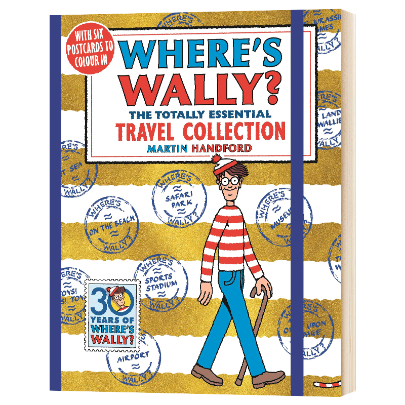 威利在哪里 7册合集本 英文原版 Where's Wally The Totally Essential Travel 儿童英语启蒙益智趣味找找乐书 英文版进口原版书籍 - 图1