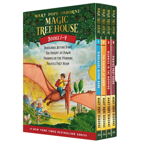 神奇树屋英语原版Magic Tree House4册全套神奇的树屋英文原版绘本中小学儿童课外阅读章节桥梁小说进口书籍魔法树屋搭小屁孩日记 - 图3
