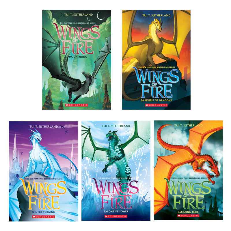 Wings of Fire 火焰之翼1-10册全套 英文原版小说 火翼飞龙英文版 奇幻魔法冒险故事书 进口儿童英语章节桥梁书 Tui Sutherland - 图2