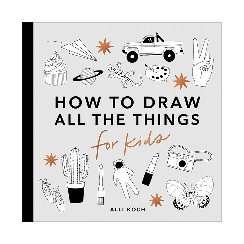 英文原版 All the Things How to Draw For Kids Series 所有的东西 有趣的儿童5分钟绘画美术课程 英文版 进口英语原版书籍 - 图0