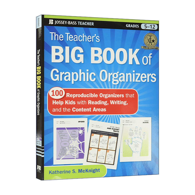 英文原版 The Teacher's Big Book of Graphic Organizers 教师备忘录 100个帮助孩子读 写的组织图 英文版 进口英语原版书籍