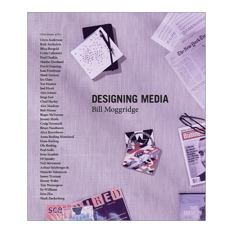 设计媒体 英文原版 Designing Media The MIT Press Bill Moggridge 精装 英文版 进口英语原版书籍