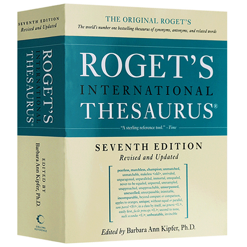 华研原版 罗热英语同义词词典 英文原版 英英字典辞典 Roget's International Thesaurus 英文版英语写作工具书 进口书籍 - 图0