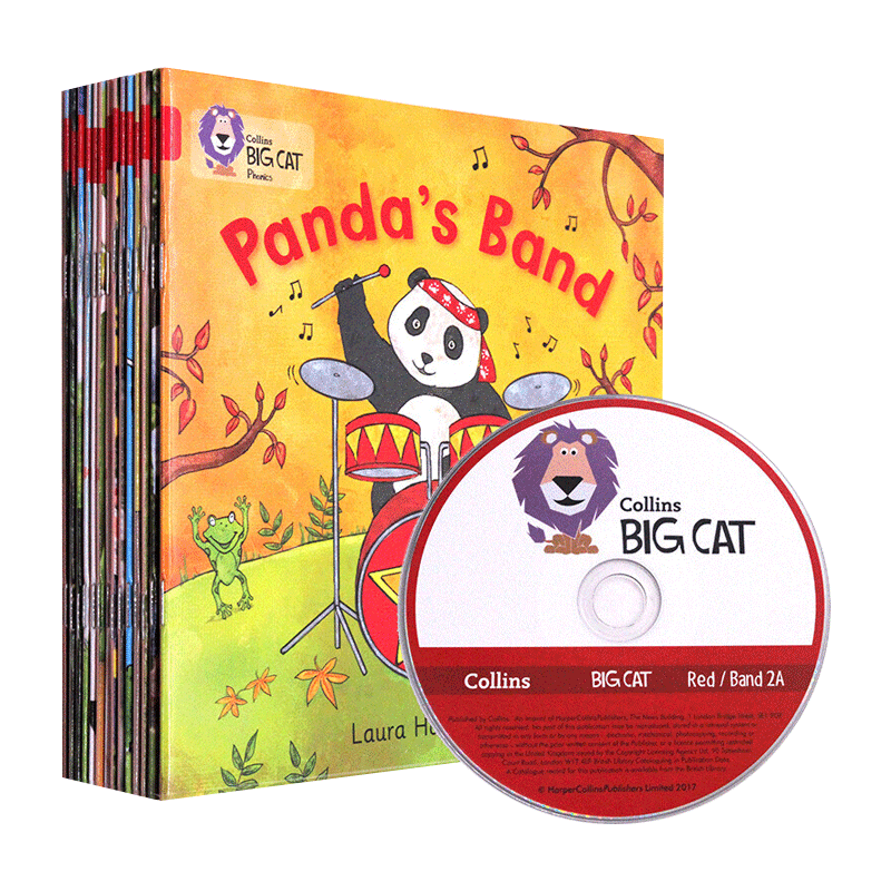 英文原版 BigCat Phonics Red A 柯林斯大猫自然拼读红色套装14册A 英文版 进口英语原版书籍